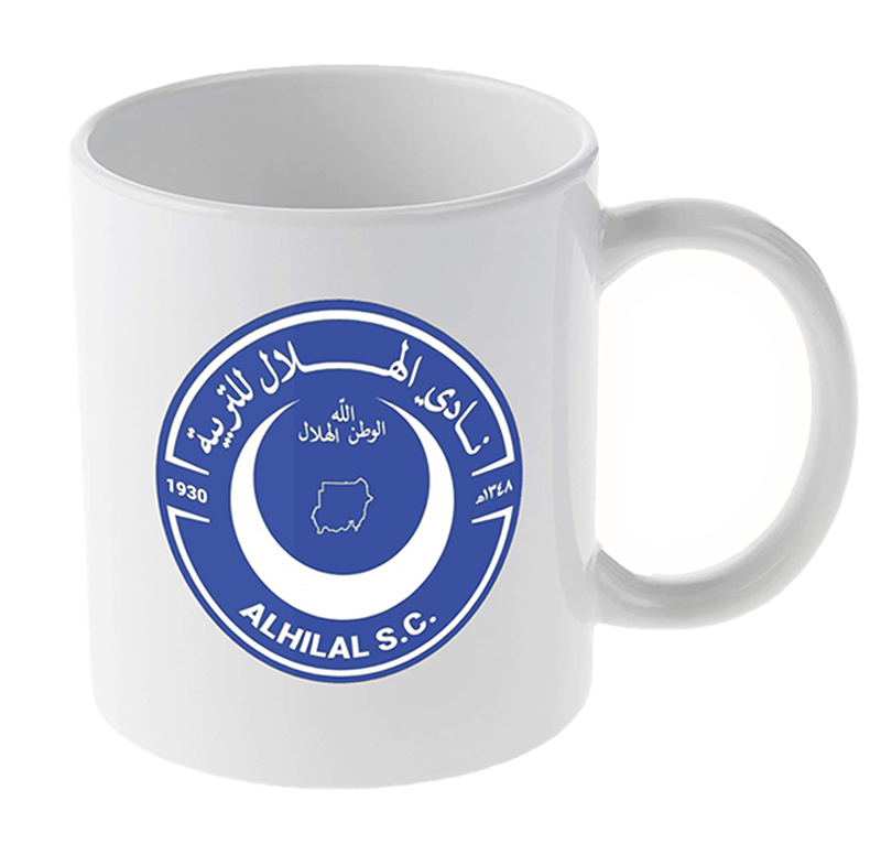كوب خزفي بشعار نادي الهلال